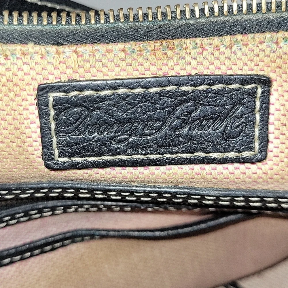 Dooney & Bourke Black Pebble Leather Shoulder Bag
